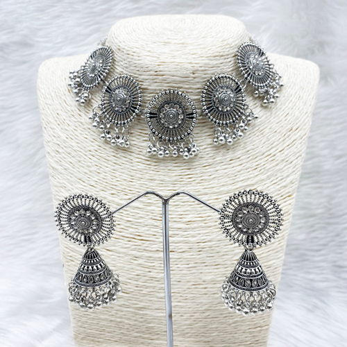 Pahi Necklace Set - Gun Metal