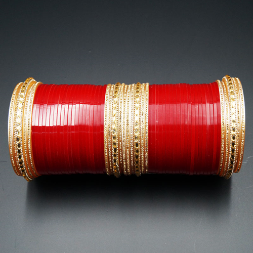 Jayu Bridal Choora - Red