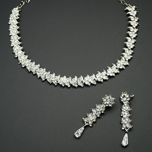 diamante necklace and bracelet sets