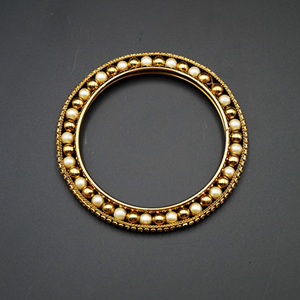 Durva -Gold Diamante Bangle Set - Antique Gold