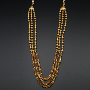 Jara Long Mala Set - Gold