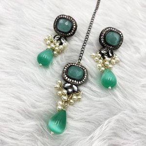 Kina Mint Necklace Set - Gun Metal