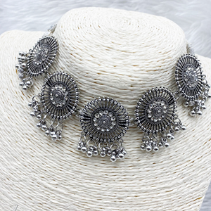 Pahi Necklace Set - Gun Metal