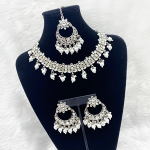 Aliyah Necklace Set - Silver