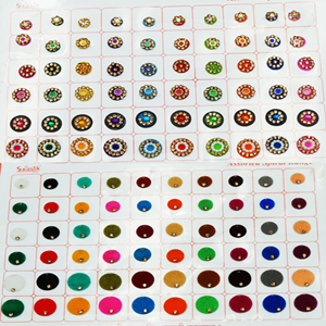 Swastik 6 Page Bindi Book - Mix Colour/Design