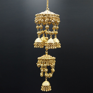 Faria Gold Polki Stone Kaleeray - Antique Gold